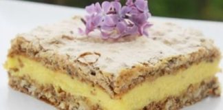 Prăjitură cu Nucă și Cremă de Lămâie: Desert Delicios și Răcoritor