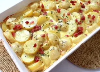 Cartofi Carbonara la Cuptor – Rețetă Rapidă, Simplă și Delicioasă