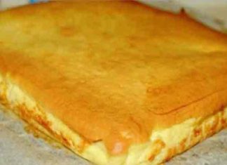Prăjitură Turnată cu Brânză Dulce de Vaci: Desert Pufos și Delicios